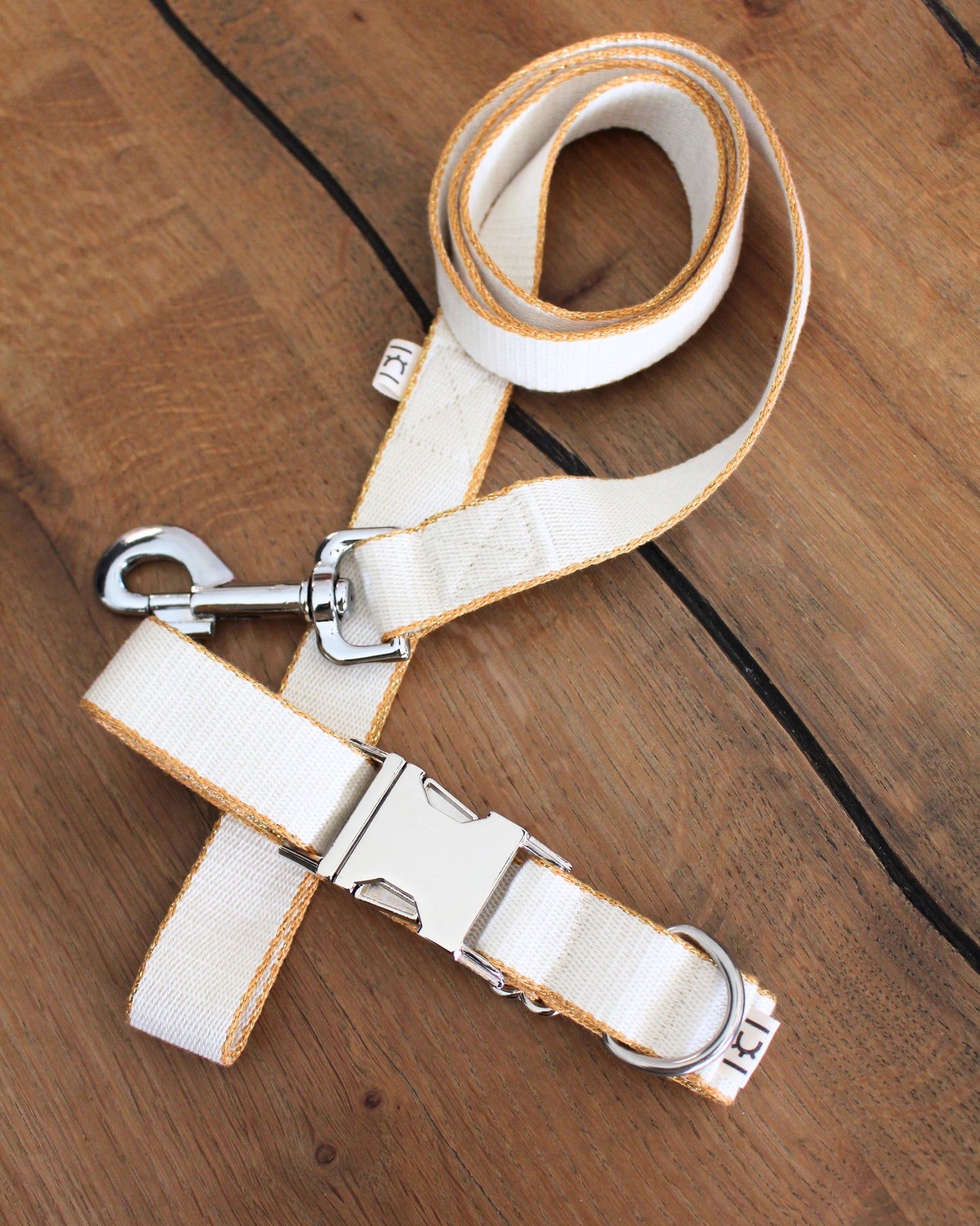 Collar para perro Nylon Crema