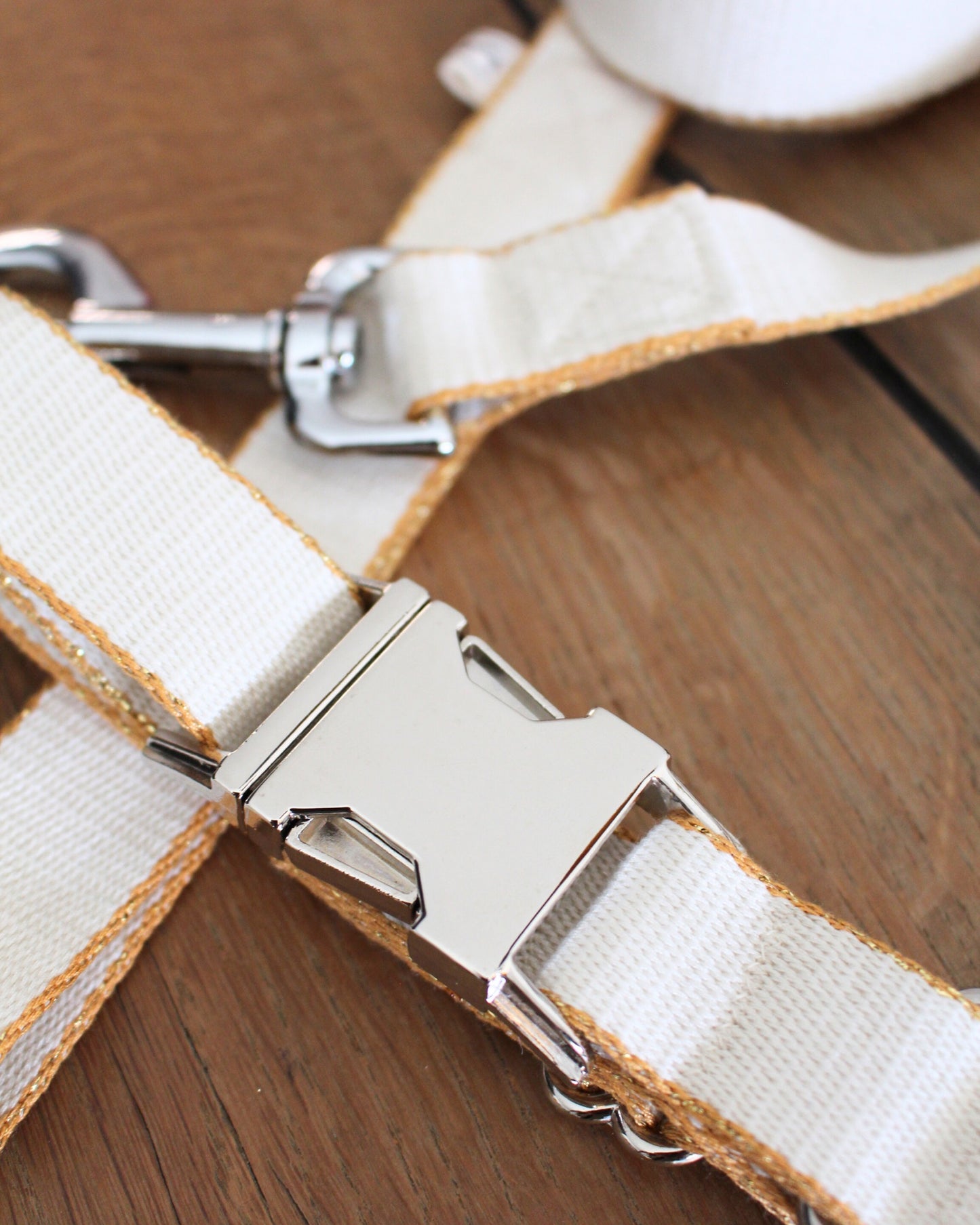 Collar para perro Nylon Crema