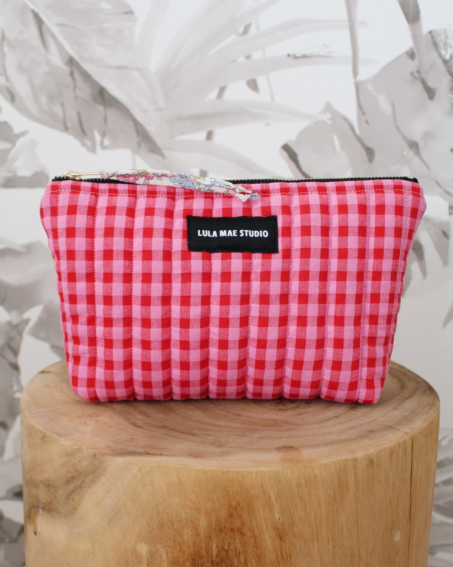 Neceser Vichy Rojo y Rosa