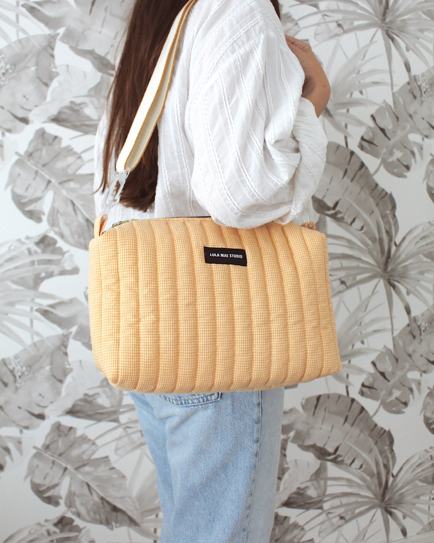 Bolso Bandolera Vichy Vainilla
