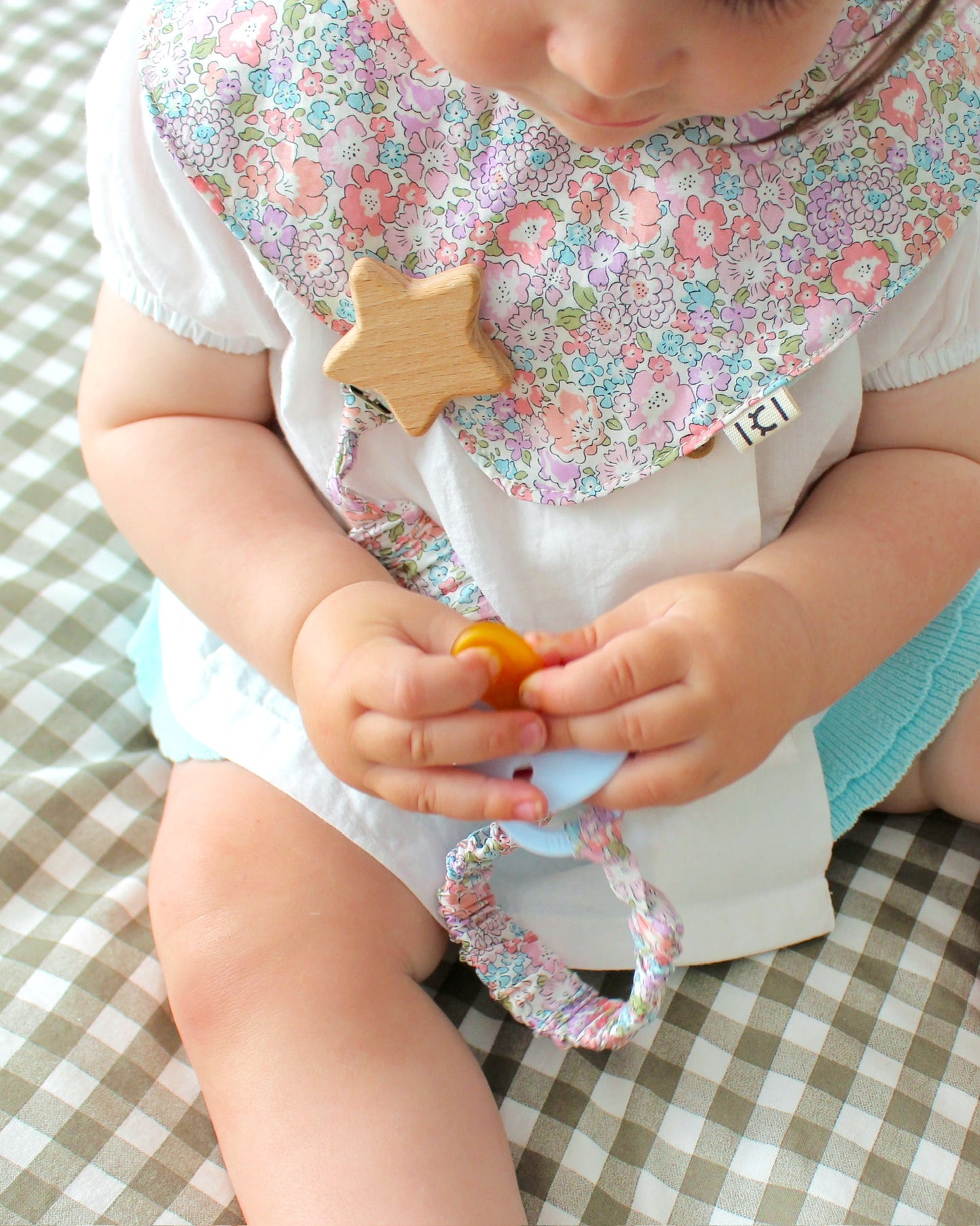 Secababitas Reversible Liberty Michelle Rosa y Vichy Cielo