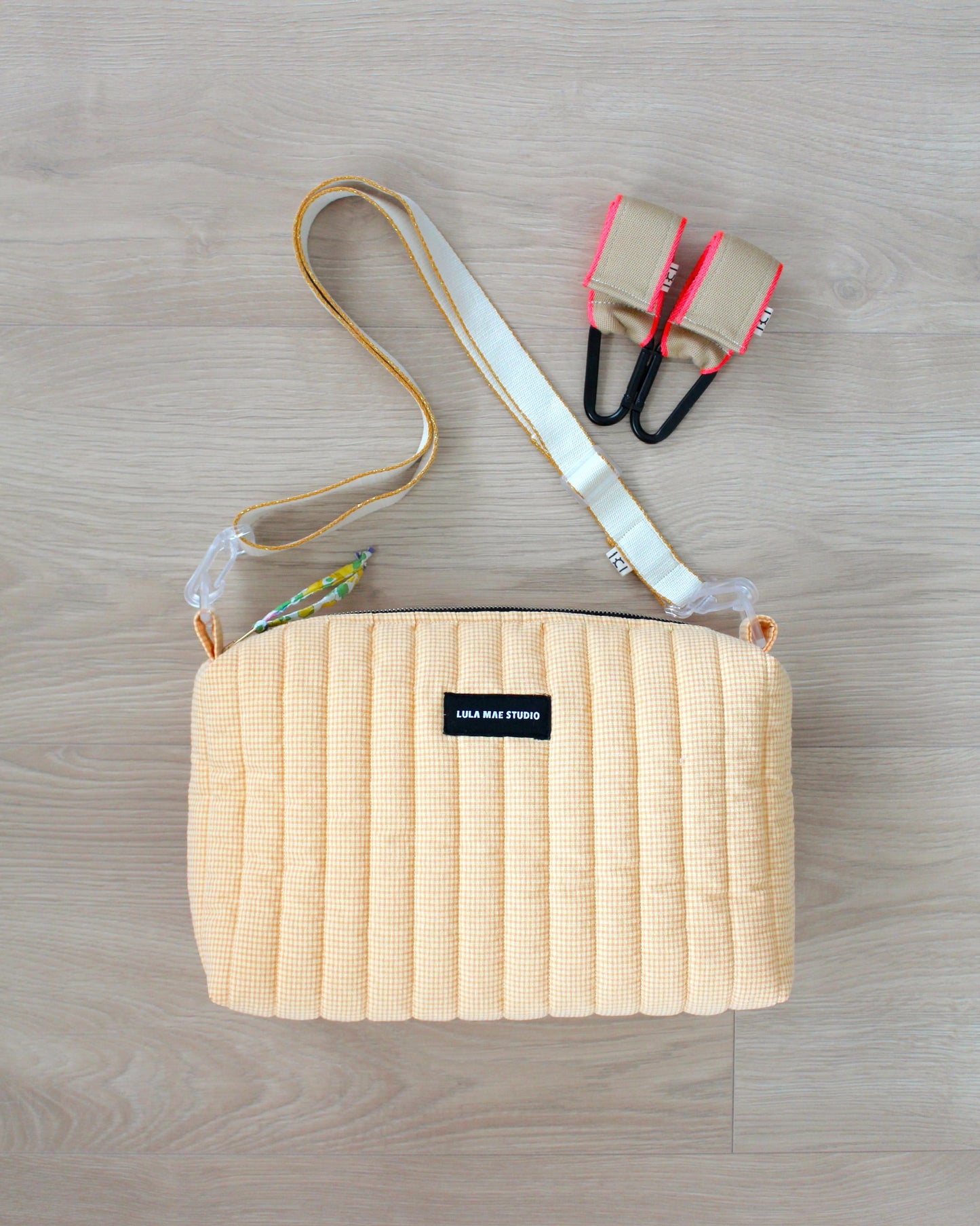 Bolso Bandolera Vichy Vainilla