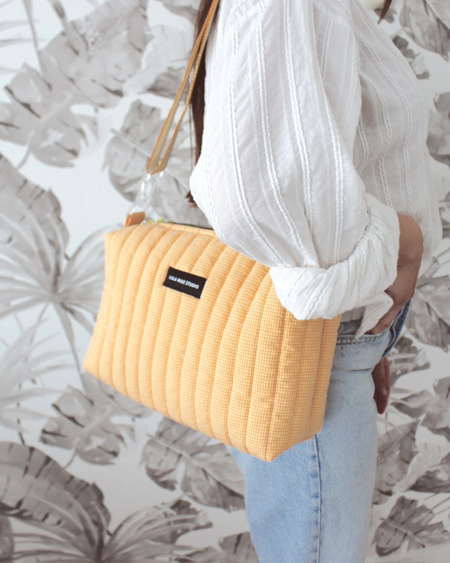 Bolso Bandolera Vichy Vainilla