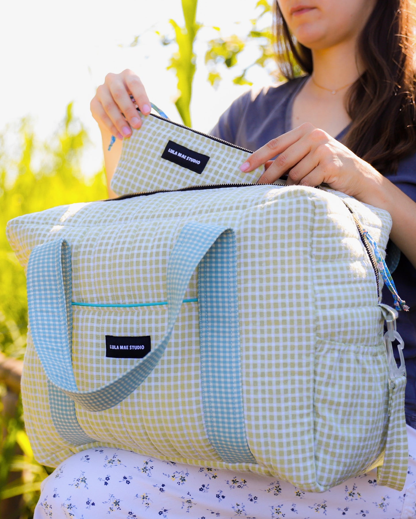 Bolsa de viaje Verde Manzana