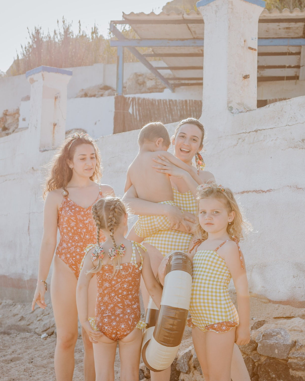 Bañador Niña Vichy Amarillo