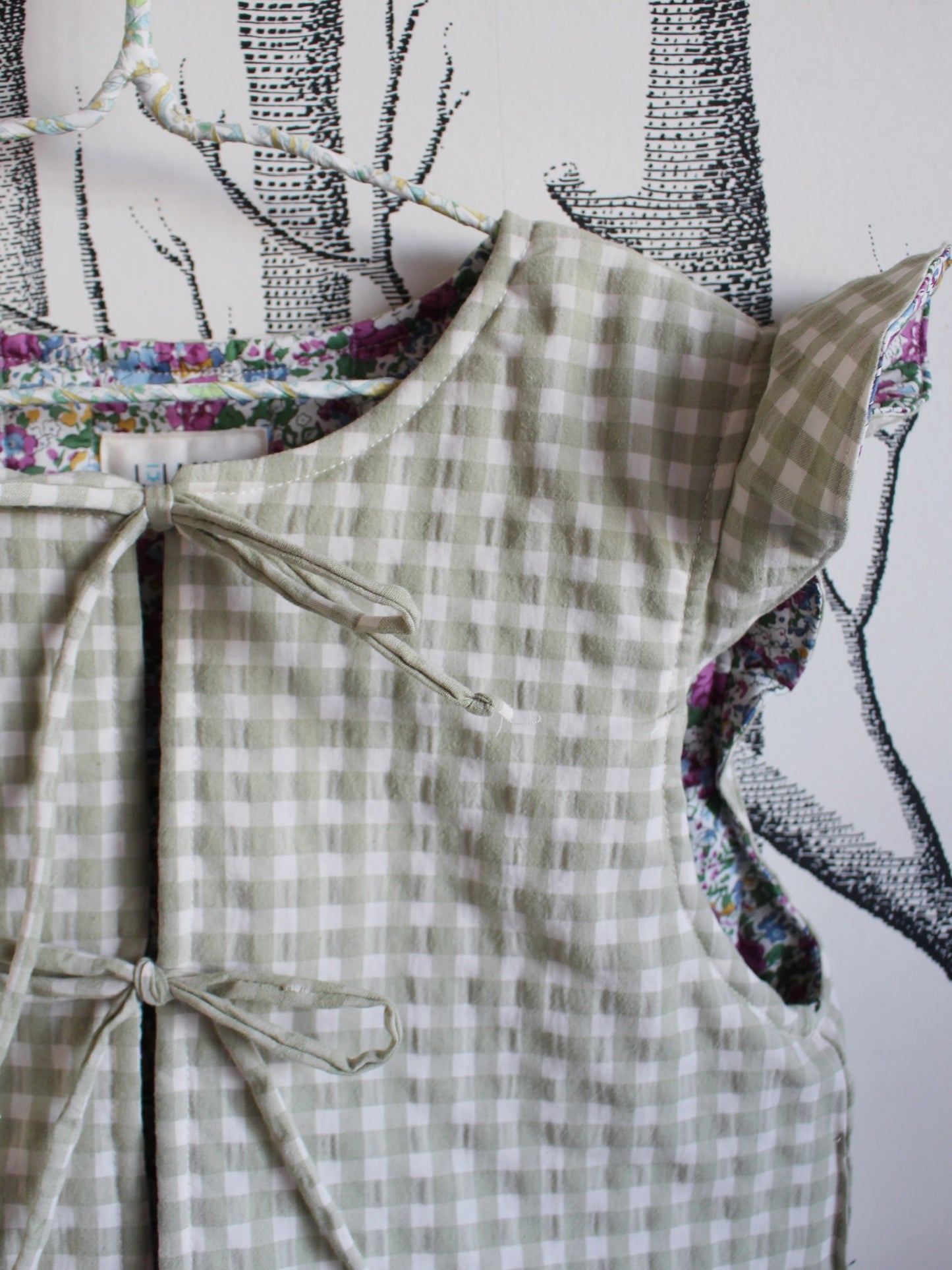 Chaleco Niña Liberty Clare Aude y Vichy Tea