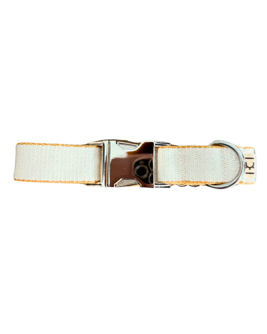 Collar para perro Nylon Crema