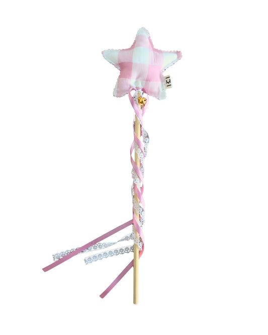 Varita Estrella Vichy Maxi Rosa