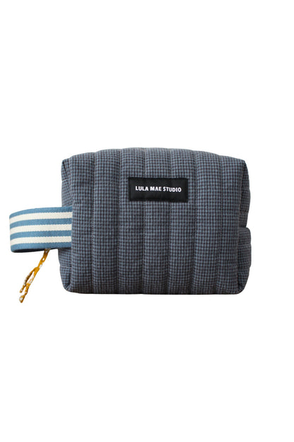 Neceser Cuadrado Microvichy Plomo