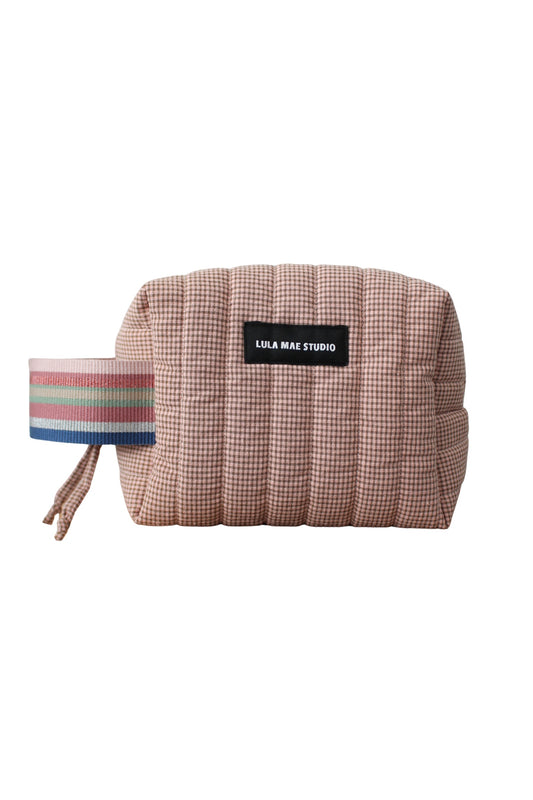 Neceser Cuadrado Vichy Blush