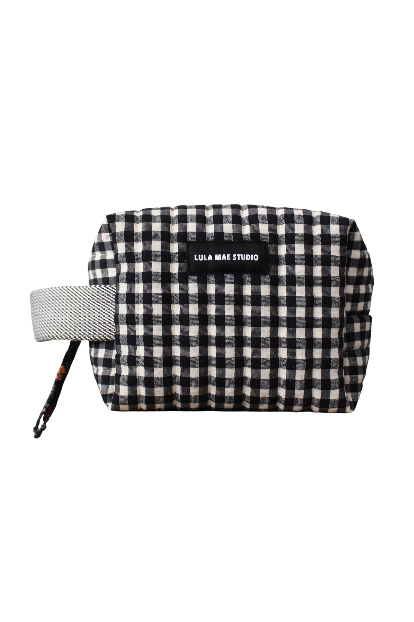 Neceser Cuadrado Vichy Negro