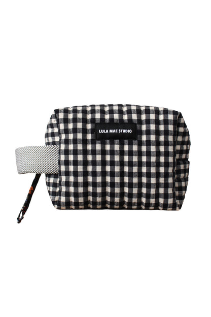 Neceser Cuadrado Vichy Negro