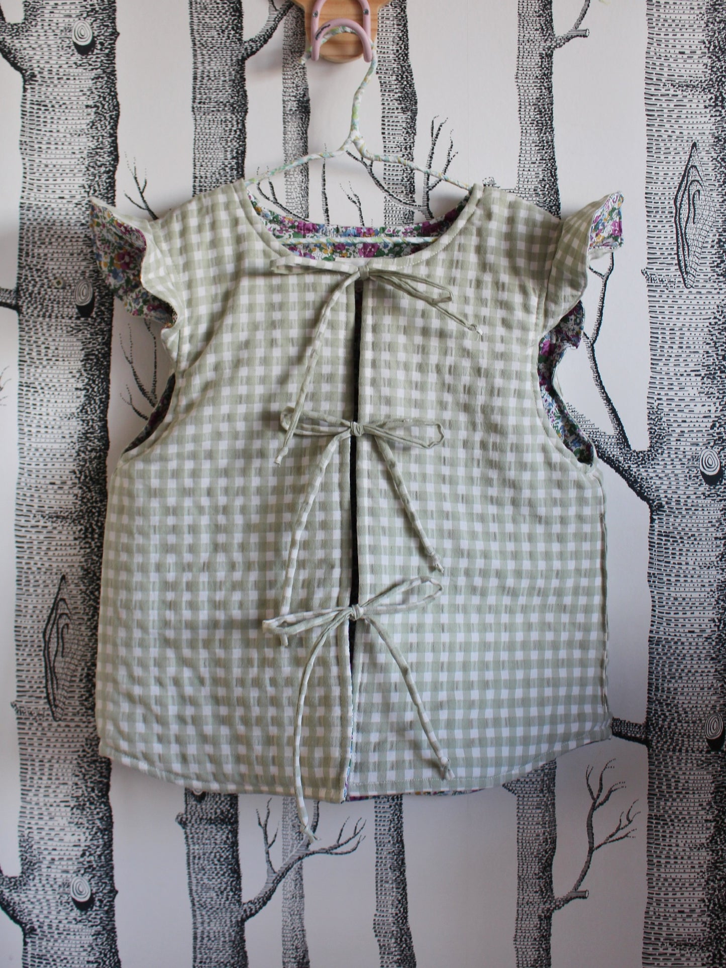 Chaleco Niña Liberty Clare Aude y Vichy Tea