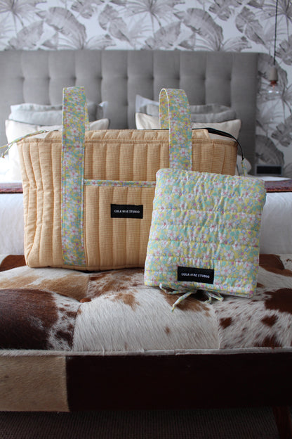 Bolso Panera Vichy Vainilla