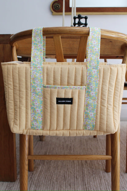 Bolso Panera Vichy Vainilla