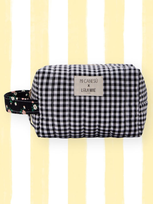 Neceser Cuadrado Vichy Negro