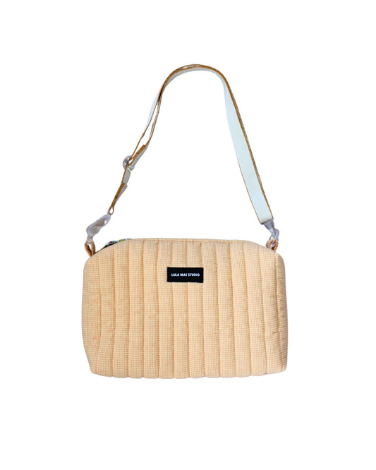 Bolso Bandolera Vichy Vainilla