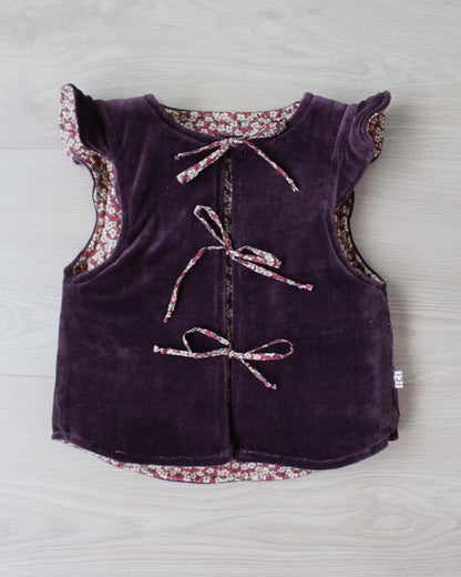 Chaleco Niña Liberty Ffion Rojo y Terciopelo