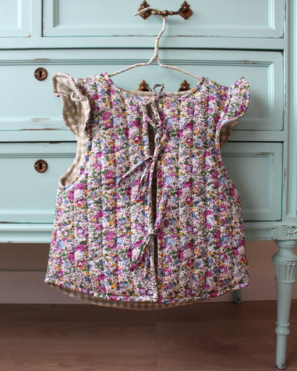 Chaleco Niña Liberty Clare Aude y Vichy Tea