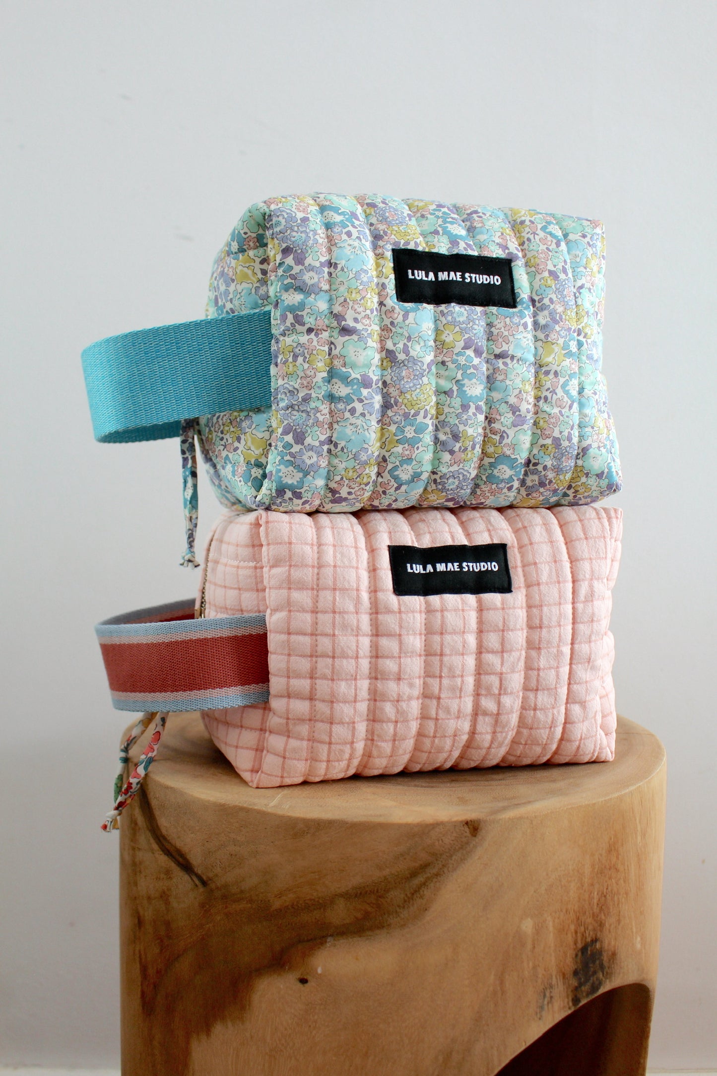 Neceser Cuadrado Michelle Azul