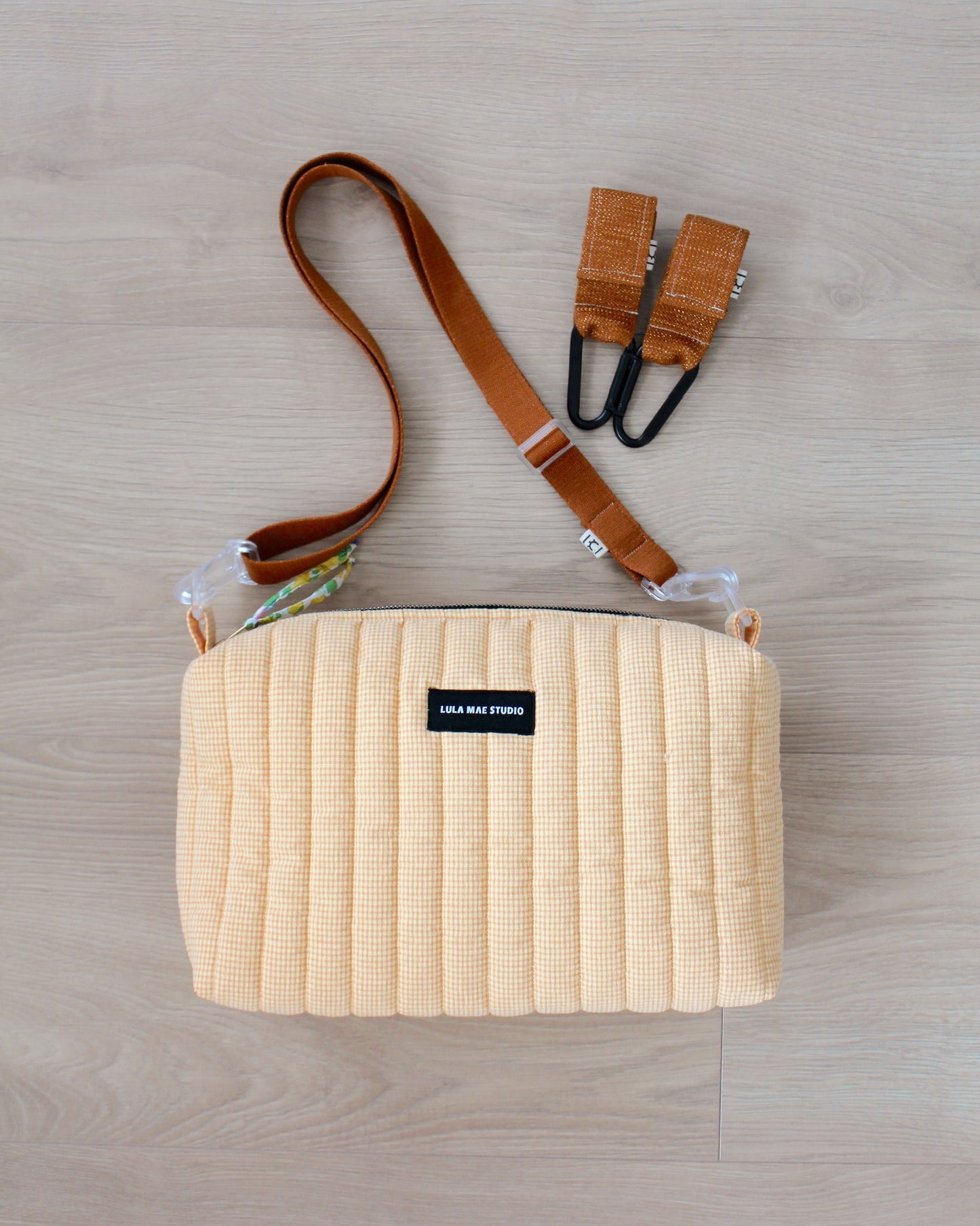 Bolso Bandolera Vichy Vainilla