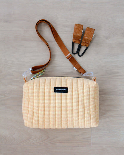 Bolso Bandolera Vichy Vainilla