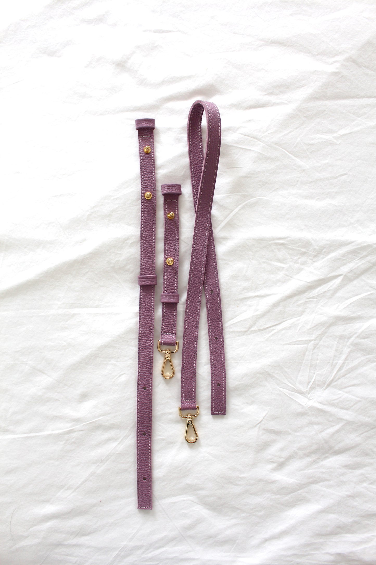 Correa Bandolera en piel Lavanda Multiposición