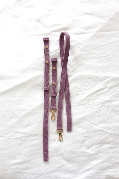 Correa Bandolera en piel Lavanda Multiposición