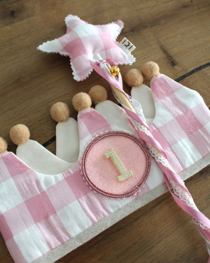 Varita Estrella Vichy Maxi Rosa