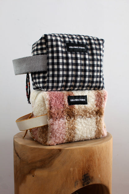 Neceser Cuadrado Borreguito Tartán