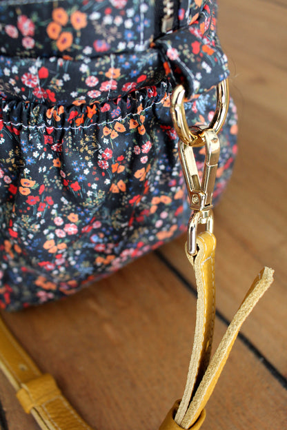 Correa Bandolera en piel Cúrcuma Multiposición